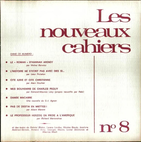 Les Nouveaux Cahiers N°008 (Dec. 1966)